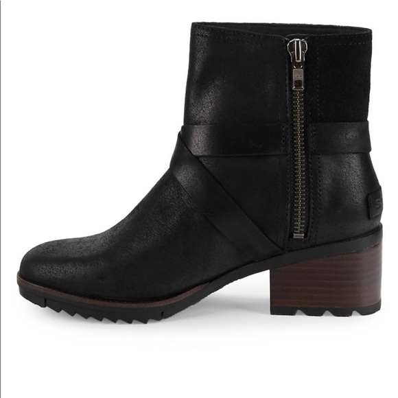 SOREL CATE BUCKLE WATERPROOF BLACK BOOT Size: 8 - Picture 5 of 7